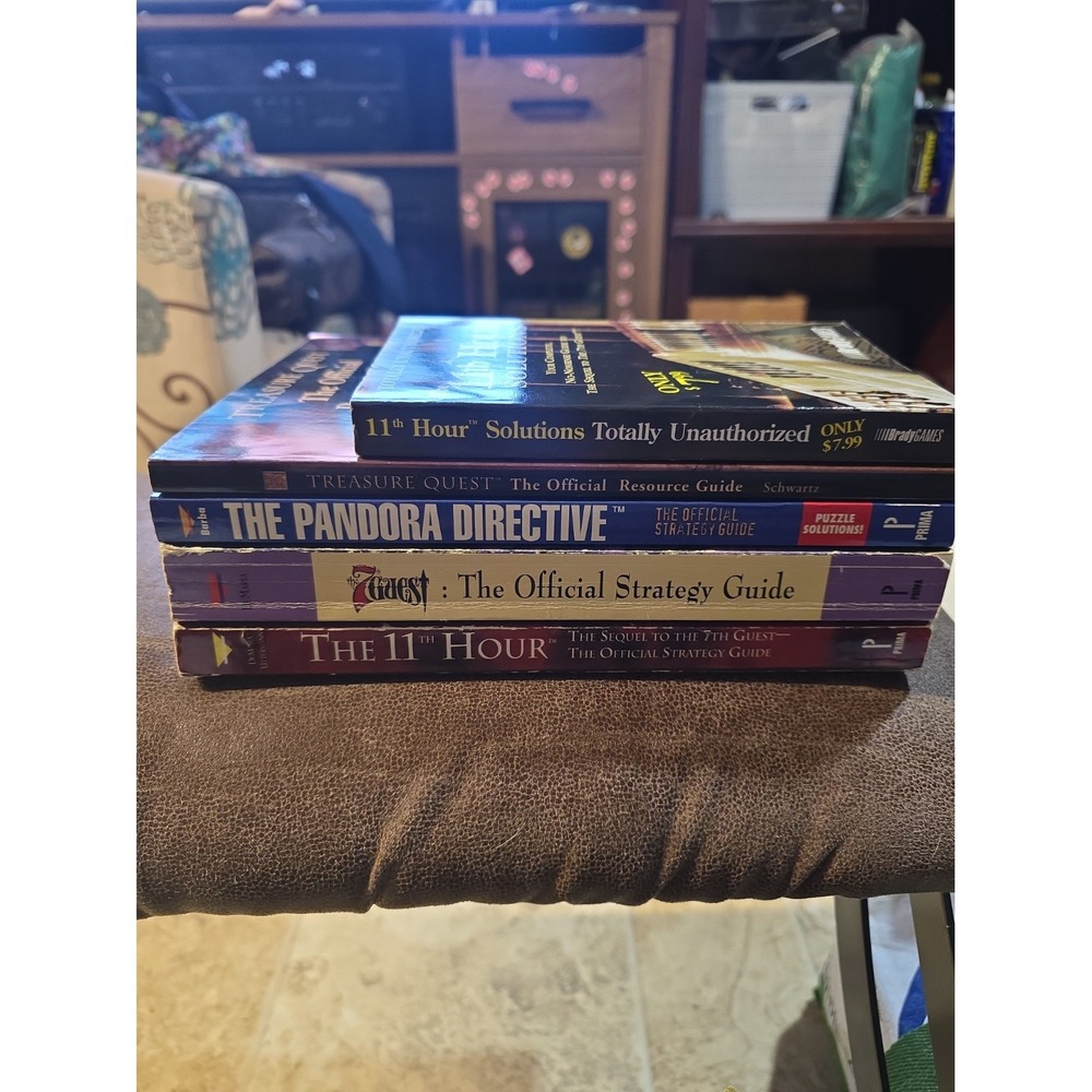 PC Gaming Reference Guides VTG Rare HTF Lot Of 5 The 11th Hour 7th Guest Used